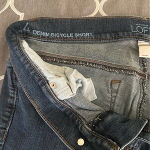 Brand new size 4 denim bicycle, short and Taylor loft.